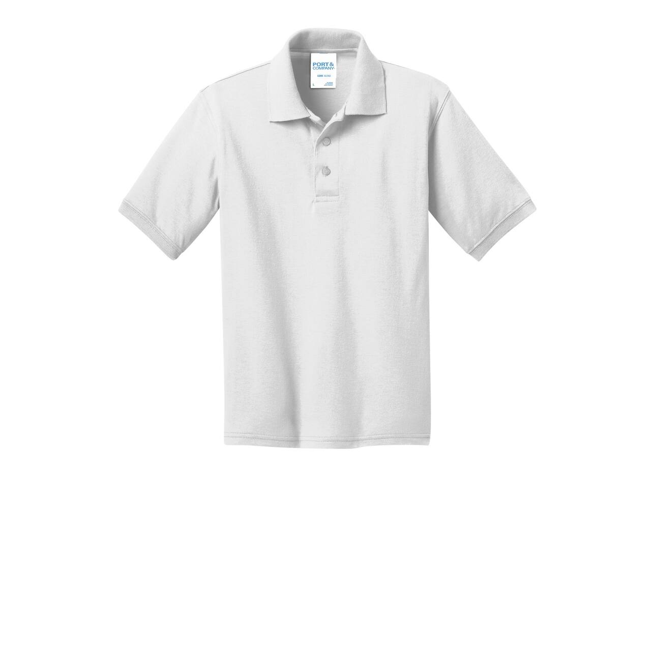 Port & Company® Youth Core Blend Jersey Knit Polo